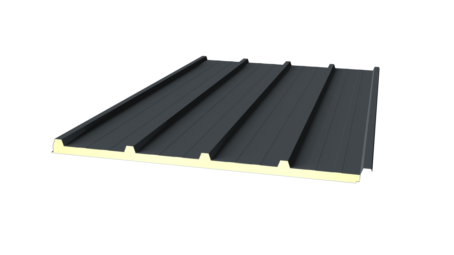 Sandwichplatten fürs Dach 60mm RAL 7016 | 147,29qm